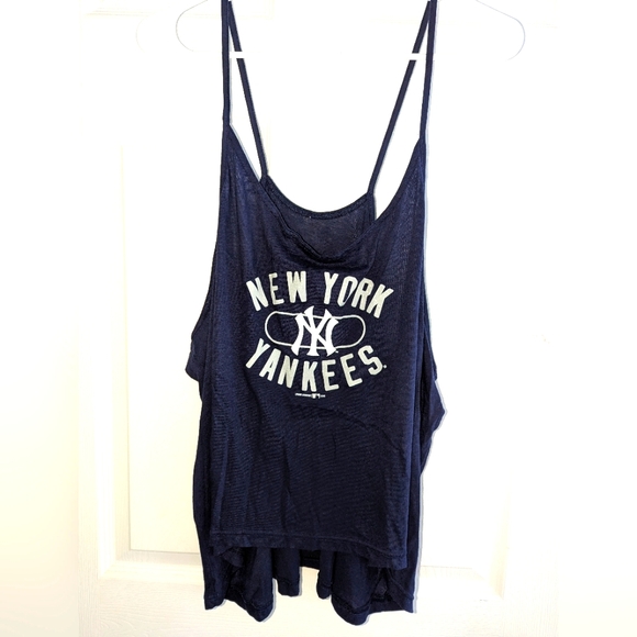 Under Armour New York Yankees cropped  camisole- Navy blue - size 2X - Picture 9 of 10